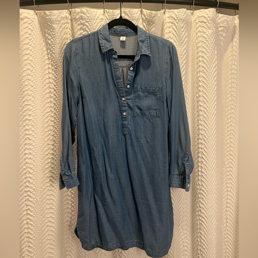 Old Navy mock denim dress